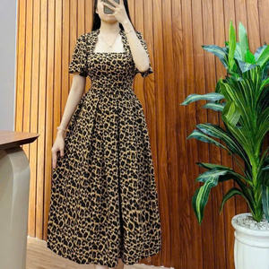 Elegante Vestido de Seda para Mujer, Sexy, de Manga Corta y Cuello Polo, Lavable, Elegante, Cómodo, Casual y Formal - Product Image 1