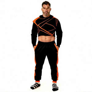 Mens Fitness Training Set Hoodie And <b>Pants</b> Designed For Gym Workout Running Breathable Sports Activewear - Product Image 2