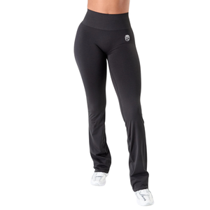Pantalones Acampanados de Cintura Ultra Alta Sin Costuras para Mujer, Ajuste Largo, para Gimnasio, Yoga, Compresión, Estilo Bootcut, Ropa Deportiva - Product Image 1