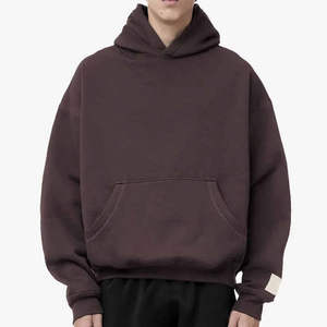 Sudadera con Capucha Oversize para Hombre de Calidad Premium, Hombro Caído, Venta al por Mayor, Estampado de Logotipo Personalizado, Estilo Urbano, Tejido Pesado - Product Image 4