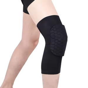Rodilleras de poliéster y algodón con carcasa rígida, antideslizantes, delgadas, con absorción de impactos, protección universal unisex con cierre de velcro para todas las estaciones - Product Image 4