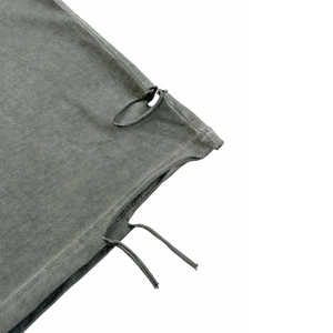 Casual Men's Streetwear Cropped Boxy Muscle Tank Top Heavyweight Sleeveless T-Shirt Acid Wash Distressed Design Knitted Weaving - Product Image 5