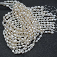Perles de culture d'eau douce naturelles blanches de style baroque N N Exports 7x9mm-8x11mm, bijoux pour femmes à porter au quotidien