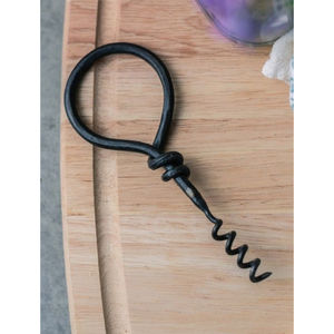 Sacacorchos de vino forjado a mano, abridor de botellas de hierro hecho a mano, metal negro con acabado antiguo, herramienta de barra resistente al mejor precio - Product Image 5