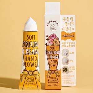 Cosméticos Coreanos Angellooka, Crema Perfumada para Manos con Manteca de Karité y Minerales (Jazmín Naranja) 30g para Todo Tipo de Piel - Product Image 1