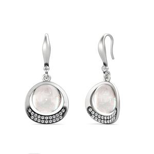 Pendientes Largos con Piedra Lunar Hipoalergénicos y Libres de Níquel para Mujer, Joyería <span class=keywords><strong>Destiny</strong></span> - Product Image 1