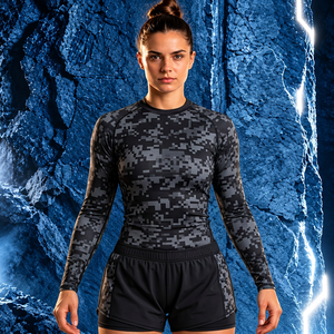 Wholesale <b>Women's</b> <b>Swim</b> Tops Full Sleeve Polyester Spandex 200 GSM Performance Fabric <b>for</b> Retail Collections - Product Image 3