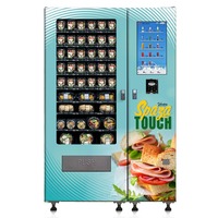 Distributeur automatique intelligent de nourriture et de boissons pour l'extérieur, conçu pour le stockage de boissons froides et la distribution automatisée de collations 24h/24