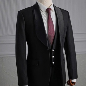 Ensemble de costumes classiques pour hommes de haute qualité, costumes de mariage de luxe pour hommes en gros - Product Image 1