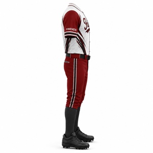 <b>Baseball</b> Uniform Men's Short Sleeve Sublimated Jersey with Pants Moisture Wicking Athletic Fit All Seasons - Product Image 5
