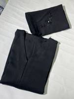 Abaya noire pour femmes musulmanes, robe longue à manches longues, ample, unie, formelle, pour tous les jours