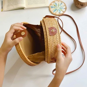 99 GOLD DATA Kelsey Rattan Satchel Bag Eco-Friendly Fashion Vintage Style Cross-Body <b>Shoulder</b> <b>Strap</b> 1-1.9L Capacity for Daily - Product Image 6