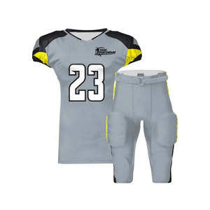 Ensemble de maillot et pantalon de football américain haut de gamme, toucher doux, respirant, pour adultes et jeunes, vêtements d'équipe en vente - Product Image 1