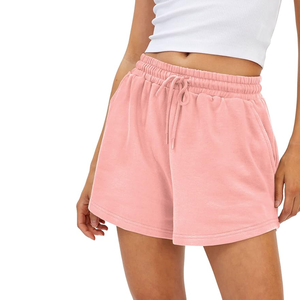 Heavyweight French Terry <b>Shorts</b> Drawstring Summer Workout <b>Women</b> Sweat <b>Shorts</b> With Pockets Cotton Casual <b>Lounge</b> <b>Shorts</b> MADE BY HS - Product Image 3