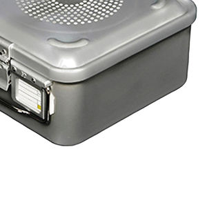 Caja de Instrumentos Quirúrgicos de Acero Inoxidable Alemán Esterilizada Manualmente, Certificada CE Clase I, Tamaño Personalizado, Plateada - Product Image 3