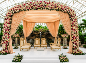 Elegant Sankheda Vedi Chair Set for Hindu Weddings Luxurious Indian Wedding Low Seating Mandap Chairs Set For Hindu Weddings - Product Image 2