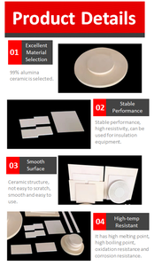 Plaque en céramique d'alumine de haute pureté revêtement de substrat industriel en céramique de corindon - Product Image 5