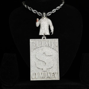 จี้ฮิปฮอปแบบ Iced Out เงินแท้ 925 ประดับโมอิสซาไนต์ รูปตัวการ์ตูน พร้อมจี้ชื่อสั้น สำหรับผู้ชาย ผ่านการทดสอบเพชร - Product Image 3