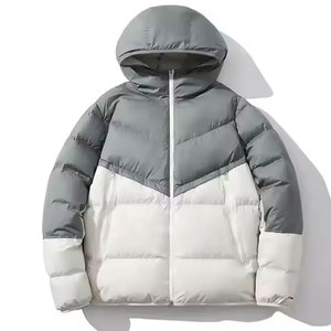 OEM Customized Logo Winter Puffer Jackets for <b>Men</b> Stand Collar Streetwear Coat Wholesale Winter Coat - Product Image 4