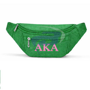 Riñonera AKA Sorority Alpha |   Kapa |   Bolso Bandolera Unisex Impermeable con Cierre de Cremallera y Patrón de Letras Alfabéticas - Product Image 1