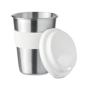 Bicchiere personalizzabile in acciaio inossidabile da 350ml di vetro Irmug - Product Image 4
