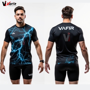 Uniformes de Atletismo de Verano al por Mayor, Ligeros, 100% Poliéster, Sublimados Personalizados, Camisetas y Pantalones Cortos Transpirables para Correr - Product Image 3