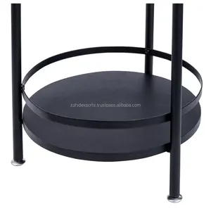 Table de banquet de luxe en fer forgé faite à la main, pour intérieur d'hôtel, foyer avec écran en verre, écologique, hauteur réglable, design moderne - Product Image 2