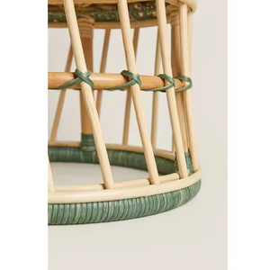 Silla Infantil NHAT MINH de Ratán Sintético Natural, Diseño Moderno, Silla Azul para Bebés con Respaldo Curvo, Ecológica - Product Image 5