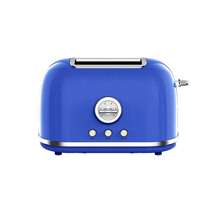 Nueva venta caliente de alta calidad de la cocina de Casa de Sandwich Maker 800W 2 rebanada de acero inoxidable eléctrico tostadora de pan