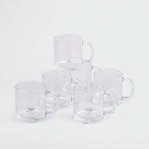 Trendy Double-Wall Glass Tea <b>Cup</b> Set of 6 Vintage & Modern Flower Design <b>Reusable</b> & Food Safe Coffee Mugs for Hotel Use Gifts - Product Image 5