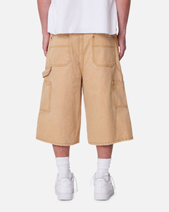 Wholesale Men's Cargo Shorts Elastic Waist Streetwear Casual Men Cargo Short Pants Cotton French Terry Fabric Sweat Shorts - Product Image 2