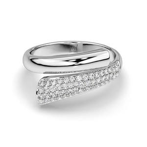Premium 10K White Gold Round Brilliant Natural Diamond <b>Ring</b> Unisex Fine Jewelry Modern Gift <b>for</b> <b>Men</b> Women Export Quality - Product Image 2