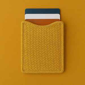 Handwoven Sheetal Pati Credit Card Holder | Eco‑Friendly Natural Fiber Card Sleeve | Slim <b>Vegan</b> <b>Wallet</b> for USA Market - Product Image 3