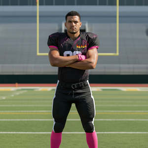 ชุดยูนิฟอร์มอเมริกันฟุตบอลดีไซน์ล่าสุด สไตล์ใหม่สำหรับเยาวชน ราคาขายส่ง - Product Image 1