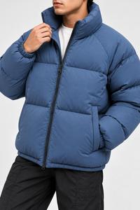 LUXE ATTIRE INDUSTRY Men's <b>Waterproof</b> <b>Hooded</b> Winter <b>Puffer</b> <b>Jacket</b> <b>with</b> Stand Collar Front Logo Polyester Lining Filling 2024 - Product Image 5