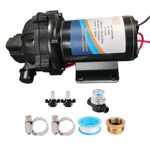 Pompa Acqua Dolce per Camper 7GPM 70PSI 12V DC, Pompa a Diaframma Autoadescante a Cinque Camere Nera per Uso Marino ad Alta Pressione - Product Image 3