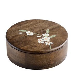 Modern Design Vintage Wooden Chapati <b>Box</b> with Lid Kitchen Gadget <b>for</b> Roti Holder <b>for</b> <b>Presenting</b> Pots - Product Image 1