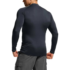 Men's Long Sleeve Breathable Polyester/Nylon Rash Guard Surf Shirt BJJ Compression Shirt with UPF50+ Quick Dry Eco-Friendly - Product Image 2