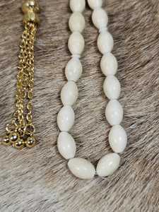 Engraved Bone Tasbih Handmade Muslim <b>Rosary</b> Prayer Accessory - Product Image 4