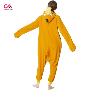 Combinaison de nuit en polaire pour femme CARE MASTER, à capuche, manches longues, couleur unie, fermeture éclair intégrale sur le devant, vêtement décontracté pour l'automne - Product Image 3