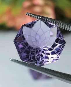 Ametyste rose octogonale, pierre précieuse naturelle certifiée IGI, cristal de guérison lumineuse, gemme lâche pour bijoux, Reiki, chakra, décoration - Product Image 4