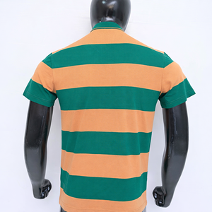 เสื้อโปโลผู้ชาย พรีเมียม คอตตอน ลายทาง แขนสั้น ระบายอากาศดี แฟชั่นฤดูร้อน ทรงคลาสสิค เหมาะสำหรับตีกอล์ฟ ขายส่งเสื้อโปโล - Product Image 6