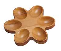 Plateau à œufs en bois, support de rangement pour 12 œufs, organisateur d'œufs en bois naturel, présentoir à œufs pour la cuisine, plateau de service