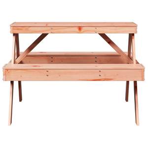 Mesa de Picnic para Exterior de Madera de Abeto Douglas Sólido, Mediana, Duradera y Natural - Product Image 4