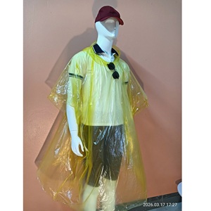 เสื้อกันฝนแบบใช้แล้วทิ้งสำหรับผู้ใหญ่ ยี่ห้อ Rain Household Supplies รุ่นคลาสสิค ผลิตจากพลาสติก PE เหมาะสำหรับการตั้งแคมป์และกิจกรรมกลางแจ้ง แขนสั้น สำหรับ 1 คน - Product Image 3