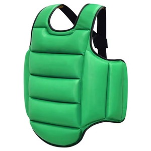 Protège-corps en cuir PU respirant pour entraînement de Muay Thai, boxe et kickboxing, avec options de logo personnalisé et de taille - Product Image 1