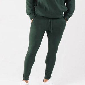 Pantalon de jogging décontracté pour homme en coton 100% de haute qualité, respirant, séchage rapide, taille haute, avec cordon de serrage en molleton - Product Image 4