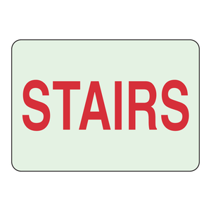 Señal de Advertencia de Seguridad para Interiores/Exteriores Brady, Señal de Escaleras de 7x10 Pulgadas - Product Image 1
