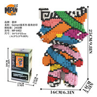 MPIN 25cm M64 Jouet de Construction Chat Cartoon Collectible Kit DIY Modèle Adulte