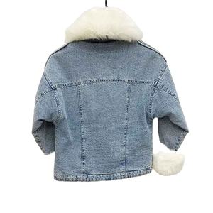 Chaqueta Vaquera de Algodón 100% para Mujer, Lavado a la Piedra, Corte Regular Informal, Paneles en Contraste de Color, Estampado Digital, Otoño Invierno - Product Image 3